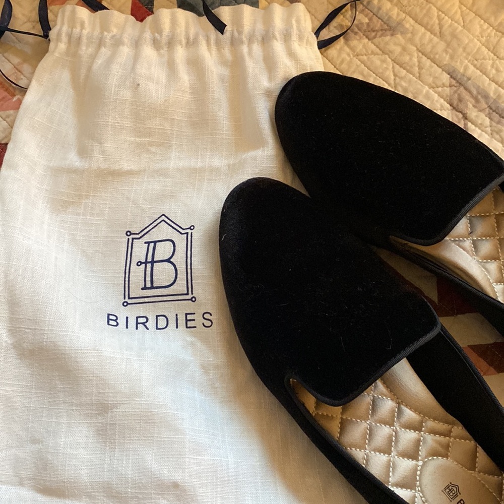 Black birdie loafers
